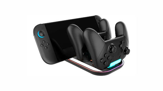 Nacon Βάση για 2 χειριστήρια Switch 2 Μαύρη NA029086
