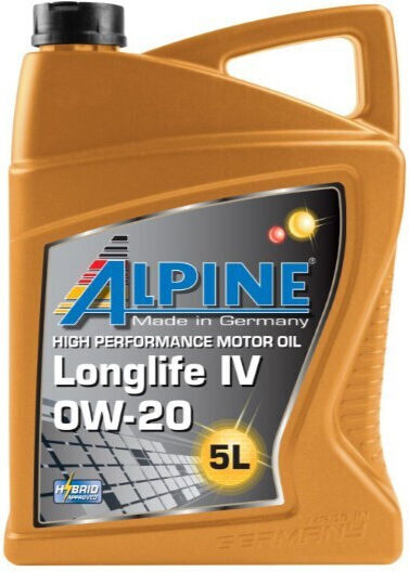 Alpine LONGLIFE Synthetisch,Polyester/Cotton/Leather Autopflegeöl 0W-20 5Es