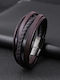 Legend Accessories Women's Leather Bracelet 21cm