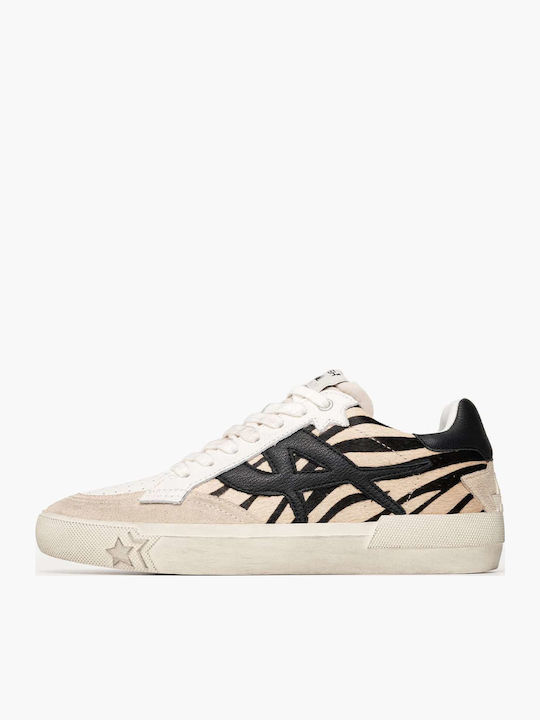 Ash Combo Sneakers Zebra Print