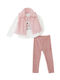 Set pentru copii cu colanți & haină Iarnă 2buc Pink