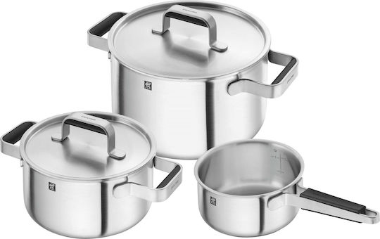 Zwilling J.A. Henckels Reines Edelstahl Töpfe Set 3 Teile