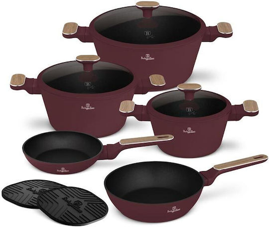 Berlinger Haus Leonardo Collection Cookware Set from Aluminum with Non-stick Interior Coating 5 Pieces