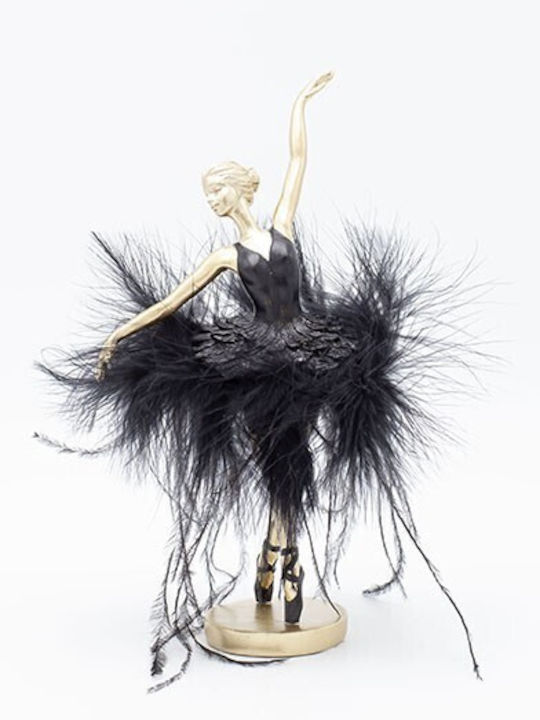 Eurolamp Christmas Plastic Figure Ballet dancer Black Height 21.5cm