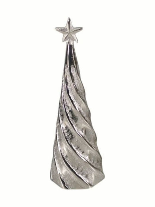 Christmas Decorative Metal Tree 25cm Silver