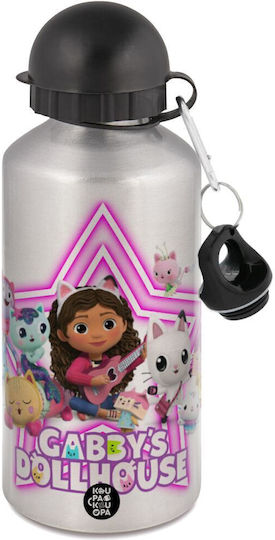 Koupakoupa Gabby Dollhouse Kinder Trinkflasche Gabby Aluminium Silber 500ml