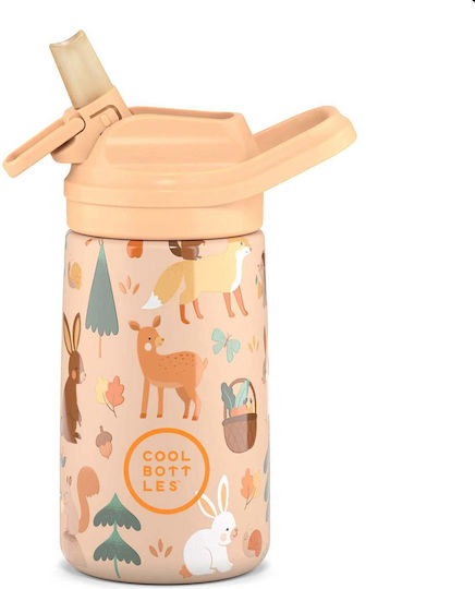 Cool Bottles Детска Бутилка За Вода Неръждаема Стомана Kiddies 350ml