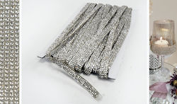 Strass 2.5mm Selbstklebende Tresse 1cm x 10m 4 Reihen 0501116