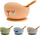Queen Mother Toddler Food Bowl Fox Made Of Pink Silicone