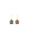 Atmosphera Christmas Tree Ornaments Little House Felt Hanging Ornament 9x10.5cm Various Colors
