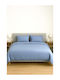 Τ180 Σεντόνι King Size 275x290εκ. Γαλάζιο