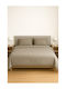 Sheet King Size 275x290cm. Τ180 Grey Olive