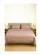 Τ180 Σεντόνι King Size με Λάστιχο 180x200+35εκ. Ροζ