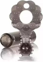 Vibrating Penis Ring Zero Tolerance #003016 10-252 Crossbones Mighty Marble Smoke Single Bullet 7.5 Cm Dark Gray