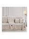 Beauty Home Σετ Ριχτάρια 3τμχ Γούνινο Εκρού 8723ΣΕΤ3
