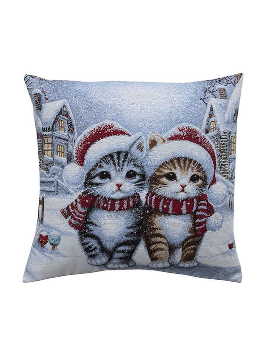 Dimeco Christmas Decorative Square Pillowcase G...