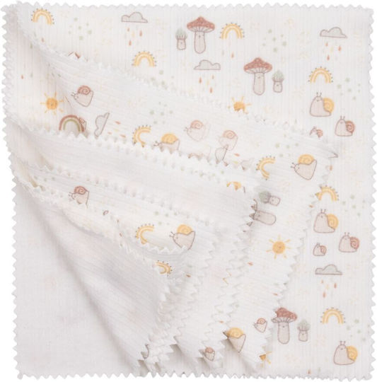 Kamtex Baby Lavete de Umăr Ecru 22x22εκ. 10buc