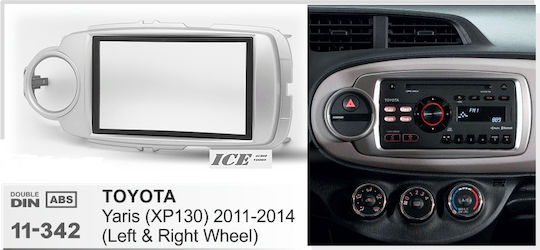 CARAV Industries Inc. Πρόσοψη 2 Din για Toyota Yaris 2011-2019