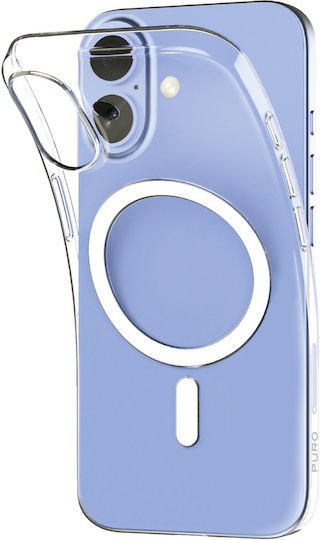 Puro 0.3 Mag Ultra-slim Back Cover Σιλικόνης Διάφανο (iPhone 17)
