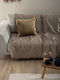 Palamaiki Rama Ριχτάρι Πολυθρόνας Chenille 170x170εκ. Gold
