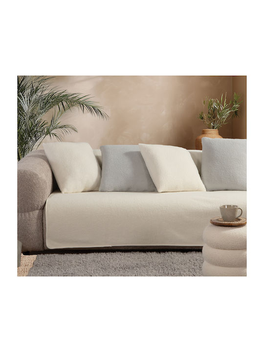 Nef-Nef Homeware Ριχτάρι Διθέσιου Καναπέ Γούνινο 180x250εκ. Ecru