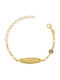 Kiriakos Gofas Kids Bracelet ID from Gold-plated Silver