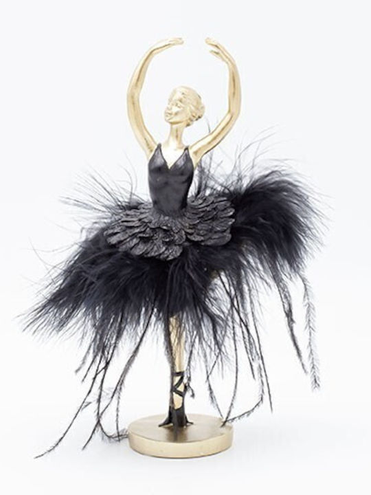 Eurolamp Christmas Plastic Figure Ballet dancer Black Height 21.7cm