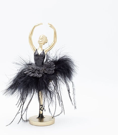 Eurolamp Christmas Plastic Figure Ballet dancer Black Height 21.7cm