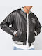 Faux Leather Jacket Black