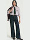 Women's Jean Trousers in Wide Line Denim