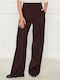 Women's Fabric Trousers Brown