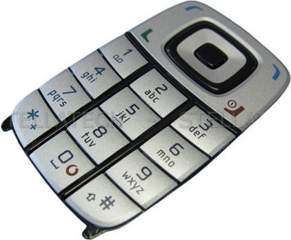 Nokia 6101 Tastatură Latină Vodafone Argintie Argintiu