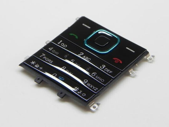 Nokia 5000 Mobile Phone Replacement Keys Latin F Gray Blue