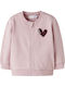 Kids Sweatshirt Cardigan Pink
