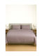 Τ180 Pillowcase with Envelope Cover Purple 53x73cm.