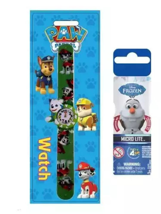 Paw Patrol Παιδικό Ρολόι 40mm Πράσινο