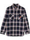 Apex Long-sleeved Shirt Checked Navy