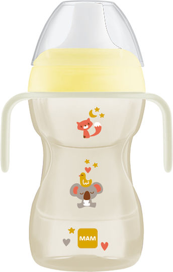 Mam Fun To Drink Educational Sippy Cup Plastic with Handles Yellow for 8m+m+ 270ml