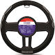 Sparco Car Steering Wheel Cover Sport with Diameter 38cm Synthetic Black with Black Stitching