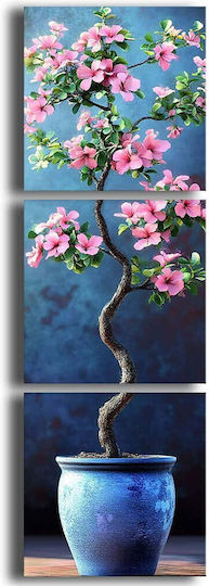 Πίνακας Καμβάς Σετ 3τμχ 748myl1105 45x45cm Multi Wallity Τετράγωνοι Ξύλο Καμβάς