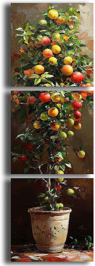 Canvas Paintings Set 3 Pieces 748myl1106 45x45cm Multi Wallity Square Wood Canvas