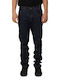 Men's Jeans Pants with Slim Fit Dark Blue