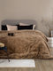 Palamaiki Κουβερτοπάπλωμα Υπέρδιπλο 220x240εκ. Deva Beige 840 GSM