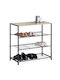 Maggie Metallic Shoe Organizer Beige 63x30x63cm
