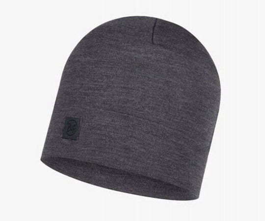 Merino Beanie Fleece Beanie Knitted in Gray color