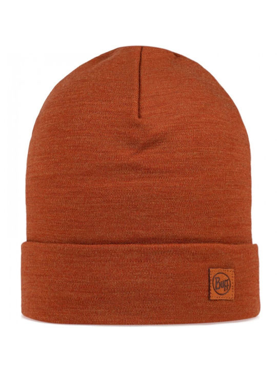 Merino Beanie Beanie Knitted in Brown color