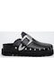 Women's Flat Sandals in Black Color