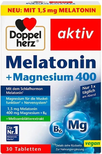 Doppelherz Aktiv Magnesium B6 Citrate Fatigue Nervous System 30 Tablets - View #3
