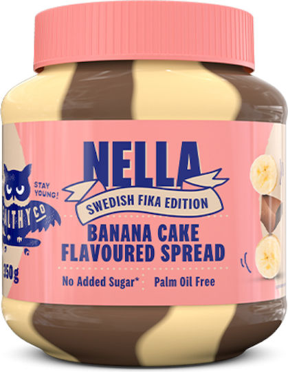 Άλειμμα Banana Cake Χωρίς Ζάχαρη Nella Healthy Co 350gr