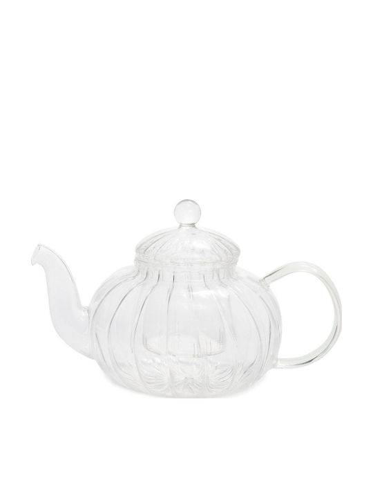 Andrea House Teapot with Filter Glass Transparent 1000ml